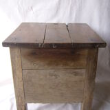 Ancient salt chest stool