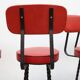 Set barkrukken gietijzer rood skai