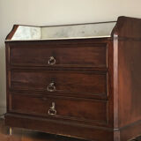Commode ancienne bois et marbre