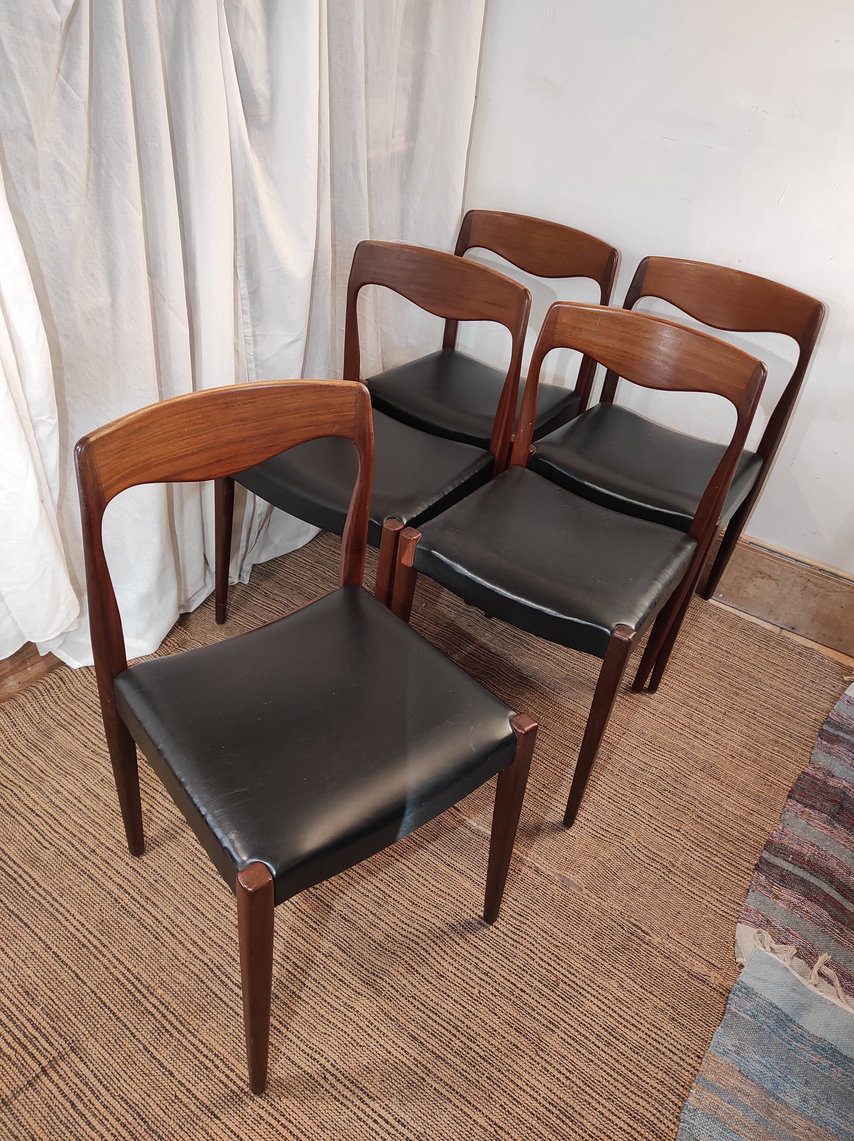 5 Scandinavian/Danish style chairs