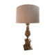 Lampe en bois ananas années 70
