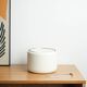Stelton Ice Bucket in White with Steel Detail, Danish Design, 1970s
