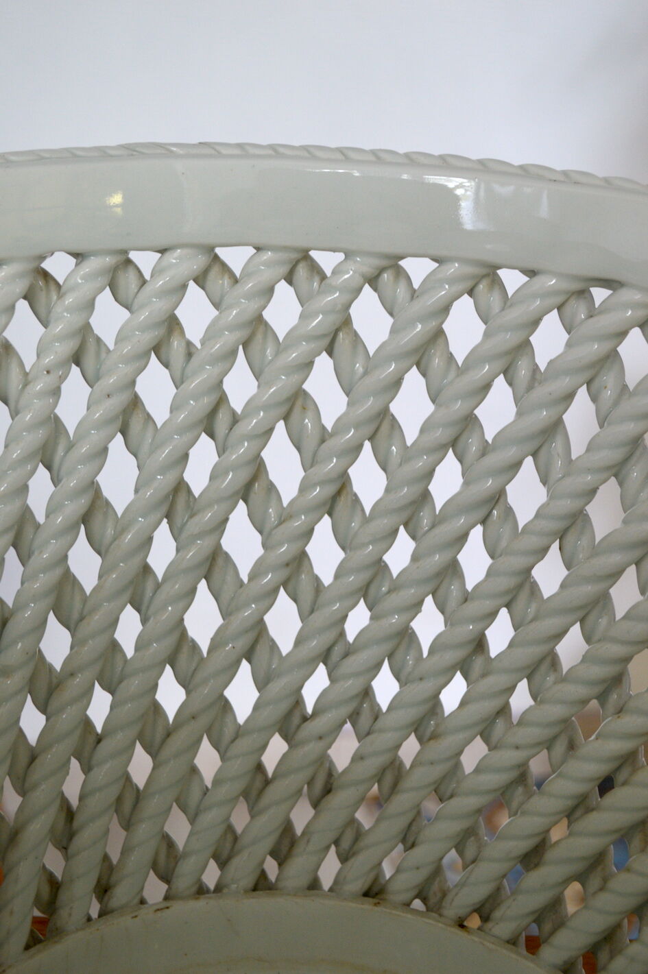 Vintage braided pot cover