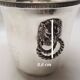 Rare silver metal champagne bucket signed veuve clicquot ponsardin lion head