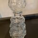 Vintage molded glass bottle France