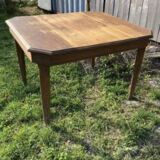 Square wooden table