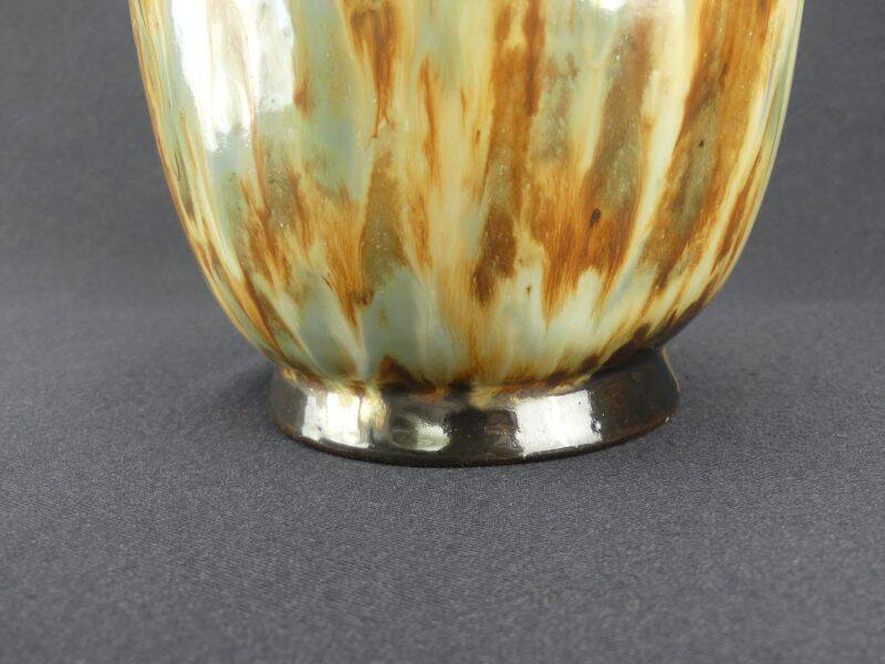 Large stoneware vase from Bouffioulx signed Dubois