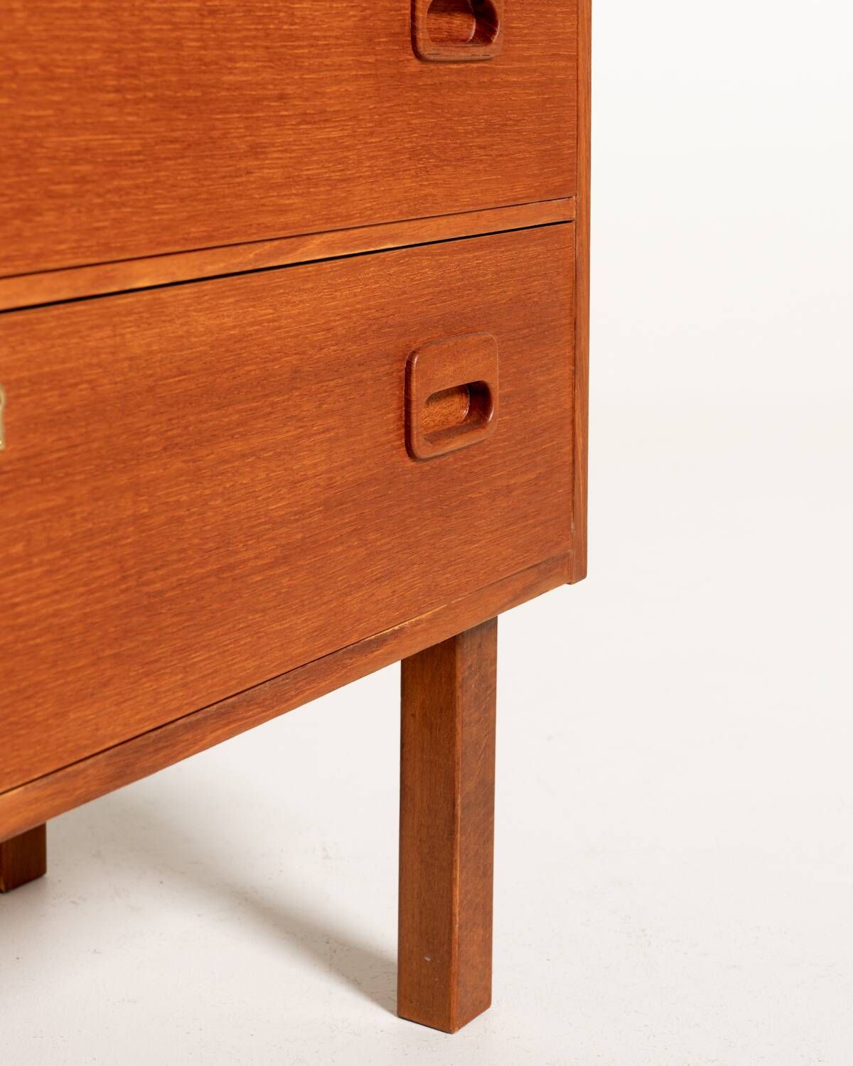 Scandinavian teak chest of drawers with locks