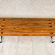 Banc design bois et acier vintage