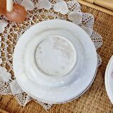 Set of 14 deep flat and dessert plates with defect FT Jasmins Badonviller