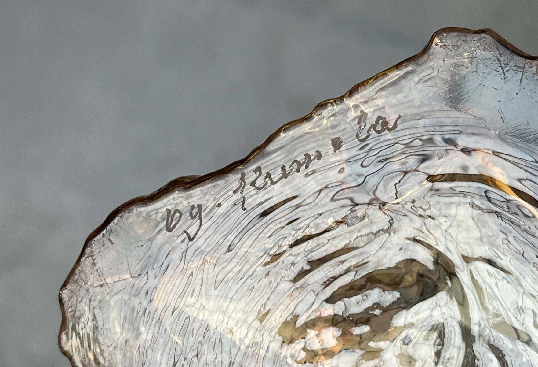 Mid-century modern glass vase by Kai Blomqvist for Kumela, Finland, 1960s.