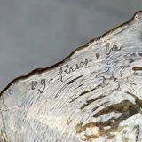 Mid-century modern glass vase by Kai Blomqvist for Kumela, Finland, 1960s.