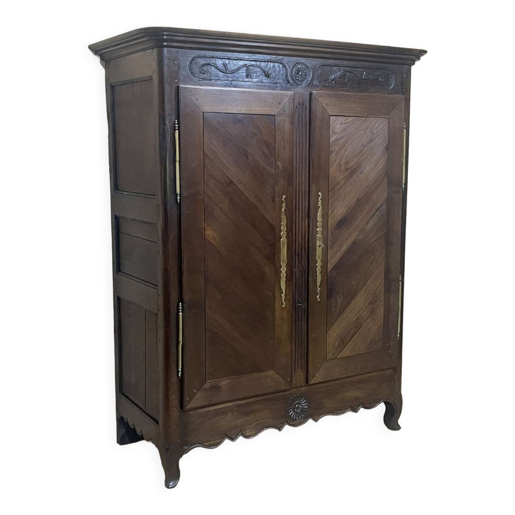 Armoire bretonne en châtaignier du XIXème démontable Selency