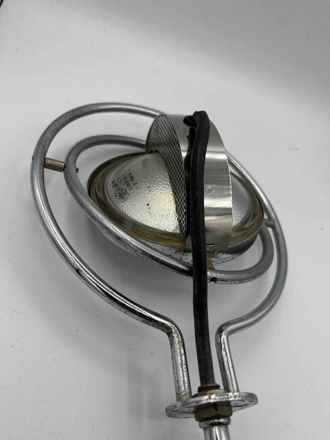 4 adjustable chrome Mole Richardson spotlights