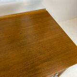 Two-sided oak desk, 50s