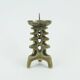 Outstanding 1960s 70s mid century brutalist brass candleholder for one big candle