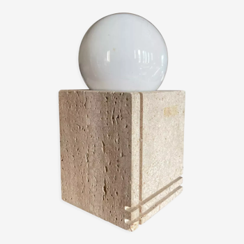 Travertine lamp 1970