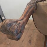 1920 sculpted office armchair with griffon head