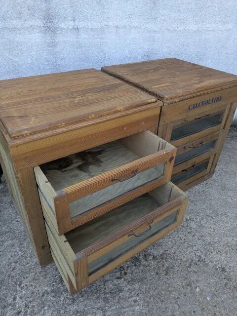 Pair of professional furniture, chests of drawers.