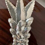 Pineapple cup series and 5 silver metal bowls