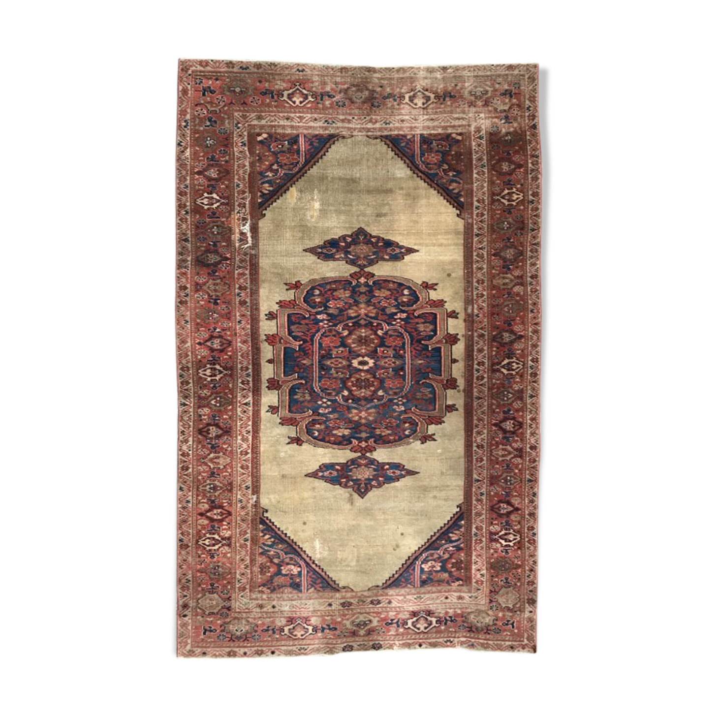 Nice old carpet Persian Mahal ziegler faitg hand 147 X 237 CM