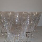 10 verres en eau cristal