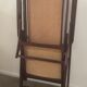 Folding wooden rocking chair and cannage from the 70s