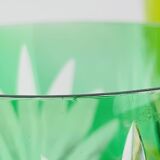 6 Roemer wine glasses, Saint-Louis crystal, Chantilly pattern