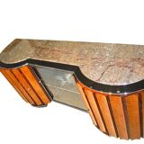 Large Art Deco Sideboard in Amboyna Root and Rosewood, Paris, 1925