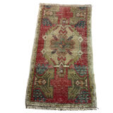 Tapis pastel turc vintage 93 x 52 cm