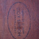 Set of 4 teak chairs model 17, Arne Hovmand Olsen for Mogens Kold, 1950s