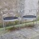 Pair of aluminum armchairs by Henning Larsen
