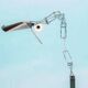 Postmodern Lumina floor lamp, minimalist Italian design lamp.