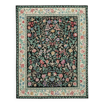 Handmade Vintage Flatweave Needlepoint Kilim 237 cm x 303 cm