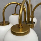 Danish Modernist 6 Arm Chandelier by LYFA