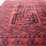 Handmade vintage Afghan Ersari rug 70cm x 89cm 1940s