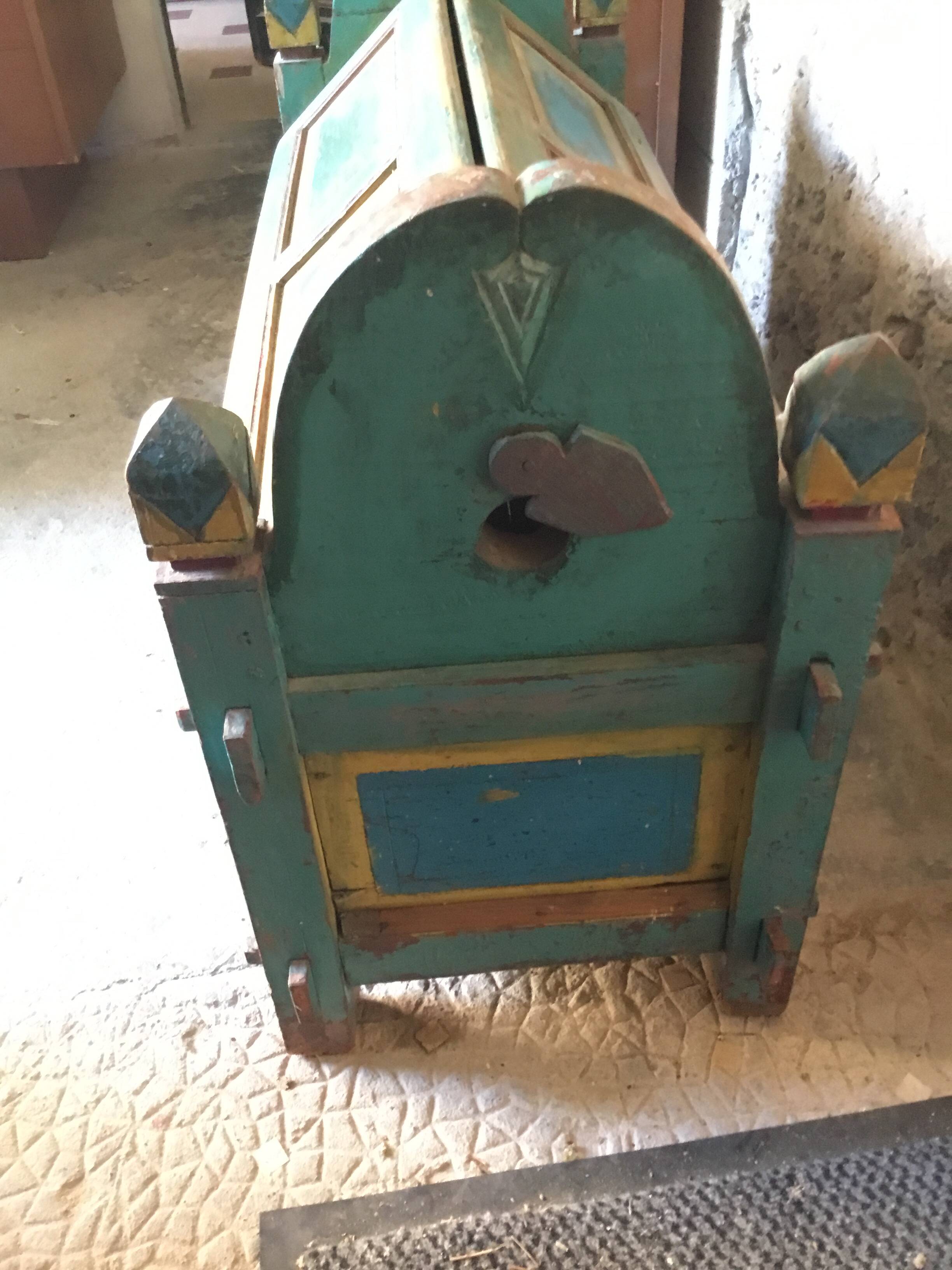 Ancient Indian wooden chest