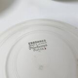 3 vintage floral soup plates Printemps Paris model Essonnes