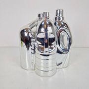 Silver Ceramic Vases and Cleaning Bottles from Pols Potten, 1990s, Set of 3