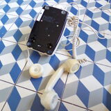 Socotel S63 dial phone Cream white