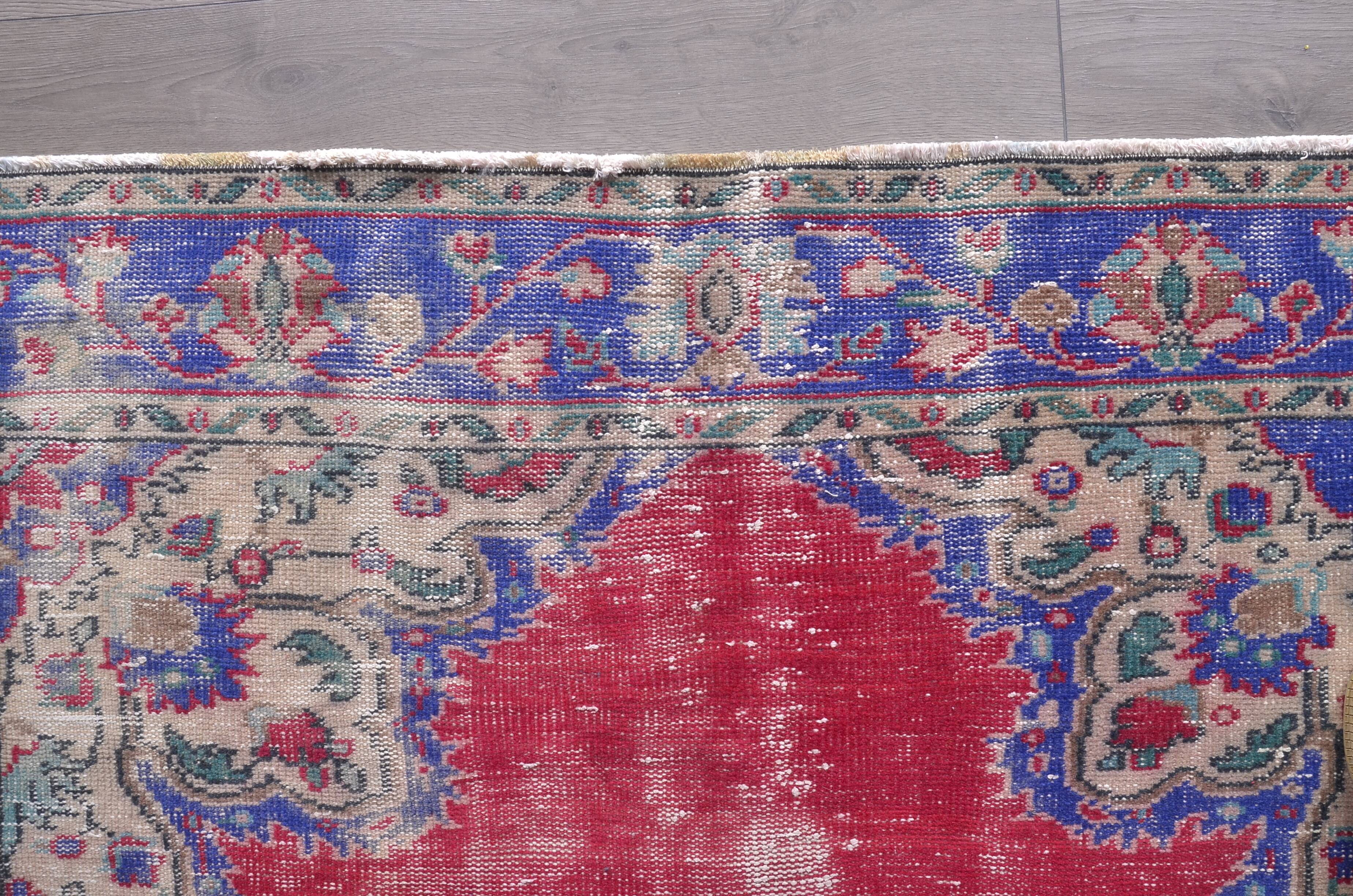 Multicolour Geometric Oushak Wool Carpet sku c69