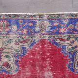 Multicolour Geometric Oushak Wool Carpet sku c69
