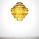 Gold Resin Chandelier Mod Brilli G by Jacopo Foggini