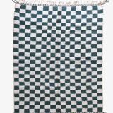 Tapis vert et blanc 250cmx150cm