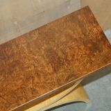 Large console in walnut, satinwood and oak by Andrew Varah.