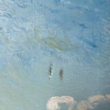 Oil on panel Etretat