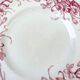 6 flat plates red iron earth longwy "reeds"