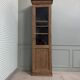 High glass-fronted oak cabinet (renovated)
