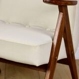 Chierowski 366 armchair, 1970s, beige, dark oak