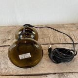 smoked glass lamp Holmegaard - Sweden 1980s